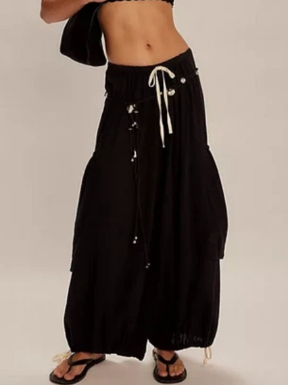 Free People Misty Bay Pants Summer Bucket Pockets Cargo XS